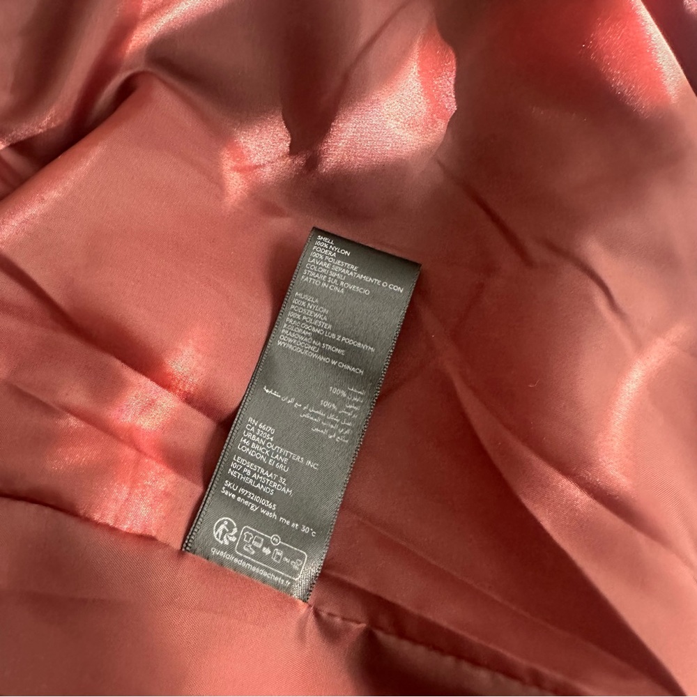 New Urban Outfitters Burgundy Lightweight puffer Jacket - Picture 12 of 14